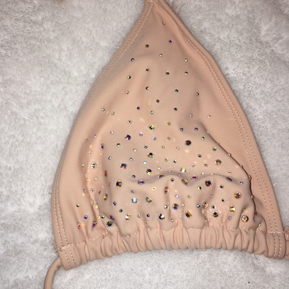 Forever 21 Pink Crystal Bikini Top (Size Small) - Picture 2 of 4